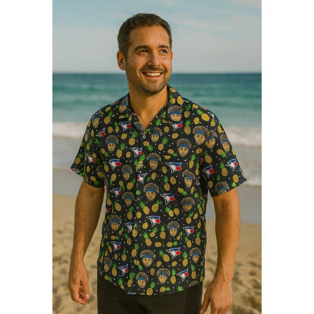 Toronto Blue Jays Hawaiian Shirt XL Pineapple Lourdes Gurriel Jr